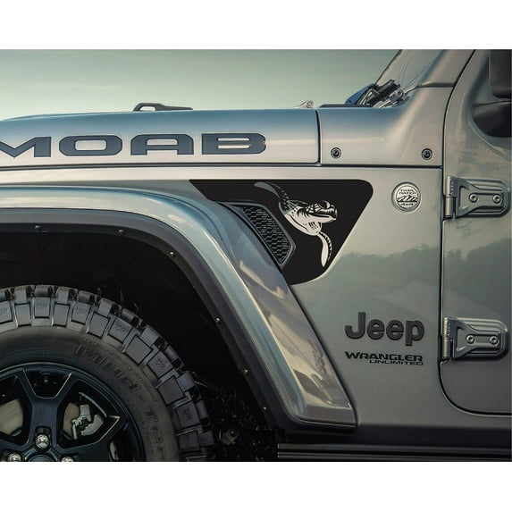 AnyStickerYouWant - Sea Turtle Fender Vent Vinyl Decal Sticker Fits & Compatible with Jeep Wrangler JL/Jeep Gladiator JT 2018+ Beach Sea Turtle Print