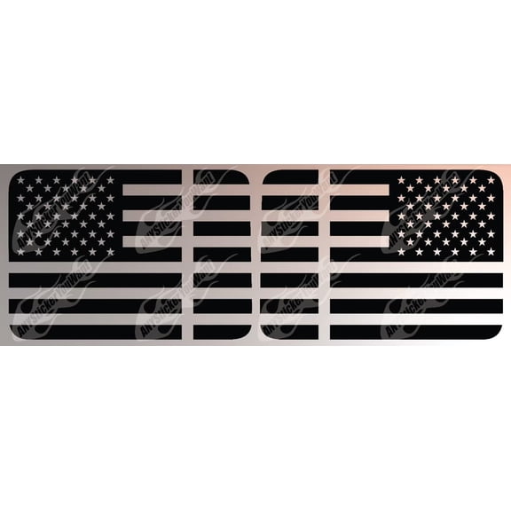 AnyStickerYouWant - USA American Flag Window Decal Vinyl Sticker Compatible with and Fits Jeep Wrangler 2020