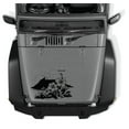 thumbnail image 1 of AnyStickerYouWant - Volcano View Hawaiian Hibiscus Flower Scene Vinyl Hood Decal Sticker, 22" Tall Hibiscus Vinyl Hood Decal - Fits on & Compatible with Jeep Wrangler & Jeep Gladiator, 1 of 7