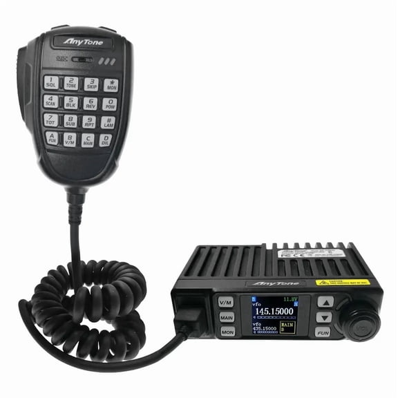 AnyTone AT-779UV 25W Dual Band Amateur Radio 136-174/400-490MHz, 199 Channels, VOX, Mobile Radio