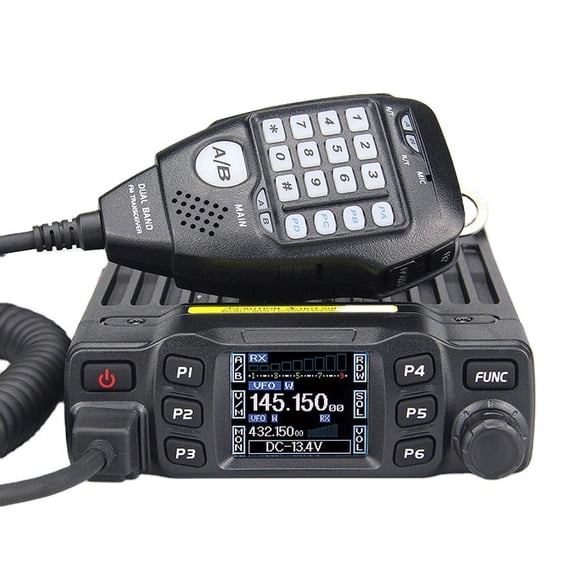 AnyTone AT-778UV Compact 25W Dual-Band Mobile Transceiver with 180 Rotatable Color TFT Display