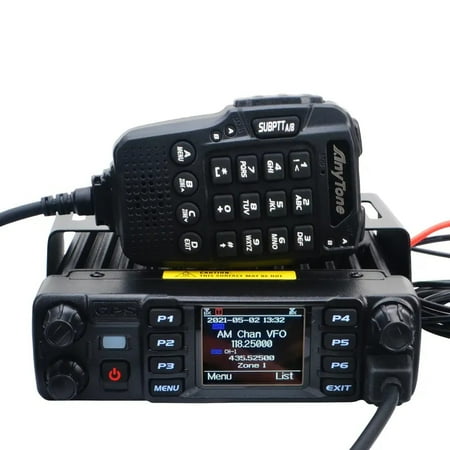 AnyTone Mobile Transceiver AT-D578UV PLUS dual band digital DMR GPS APRS voice record 50W car radio w/USB program cable Two way radio