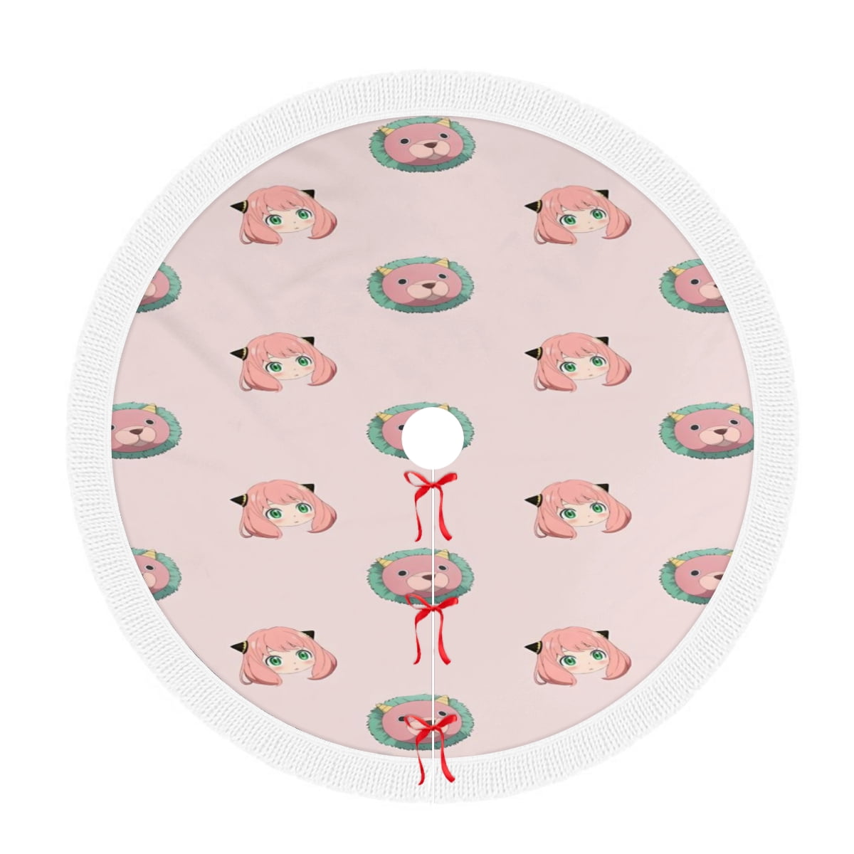 Anya Christmas tree skirt decoration, tree skirt circular Christmas