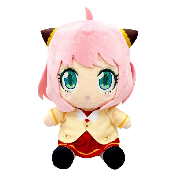 Great Eastern Entertainment Spy x Family: Anya Forger Sitting Pose 7-Inch Tall Stuffed Plush Doll