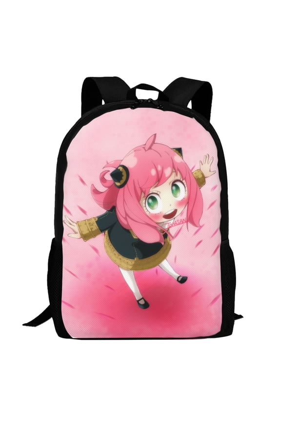 Anya Forger Spy X Backpack,3d Print Laptop Backpack Lightweight Casual Daypack Bookbag Multi-Function Travel Backpack 16.5 In