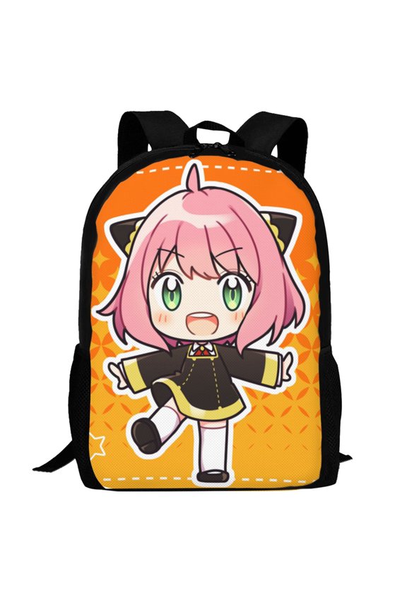 Anya Forger Spy X Backpack,3d Print Laptop Backpack Lightweight Casual Daypack Bookbag Multi-Function Travel Backpack 16.5 In