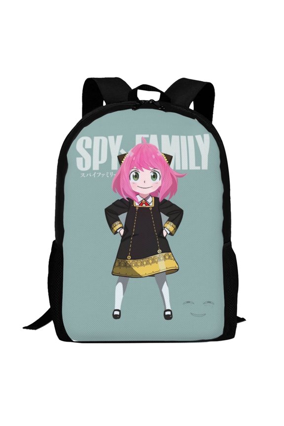 Anya Forger Spy X Backpack,3d Print Laptop Backpack Lightweight Casual Daypack Bookbag Multi-Function Travel Backpack 16.5 In