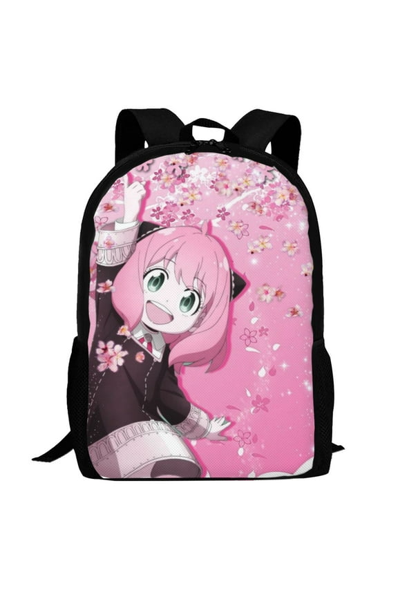 Anya Forger Spy X Backpack,3d Print Laptop Backpack Lightweight Casual Daypack Bookbag Multi-Function Travel Backpack 16.5 In