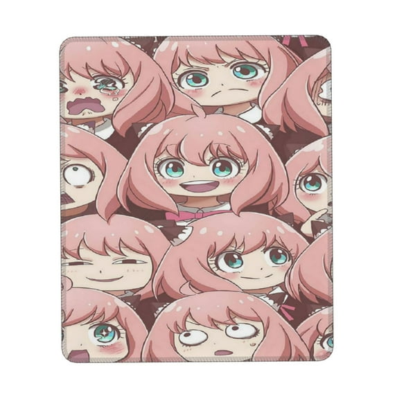 Anya Forger Spy X Mouse Pad, Computer Mouse Mat, Waterproof Non-Slip Rubber Base MousePads for Office Laptop 7 x 8.6 in
