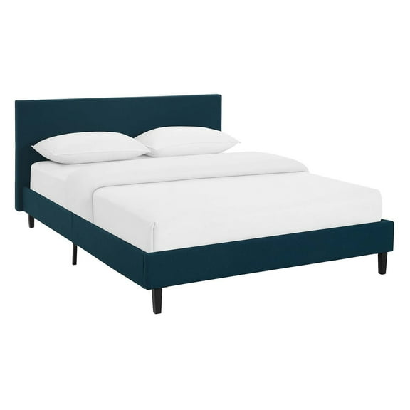 Anya Full Fabric Bed Azure