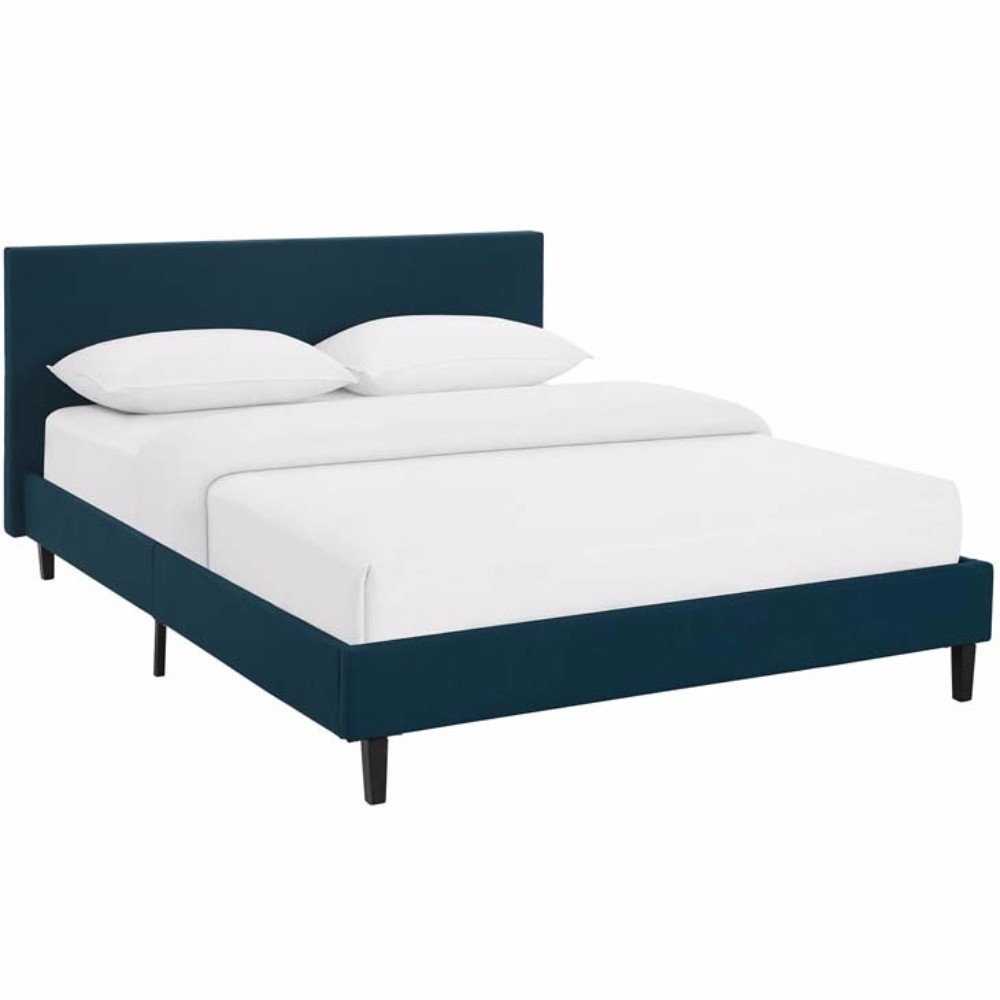 Anya Full Fabric Bed Azure - image 1 of 5