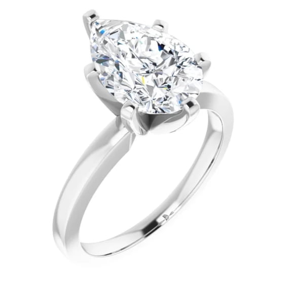 Anya Pear Shape Lab Diamond Engagement Ring Solitaire 1.50 Carat