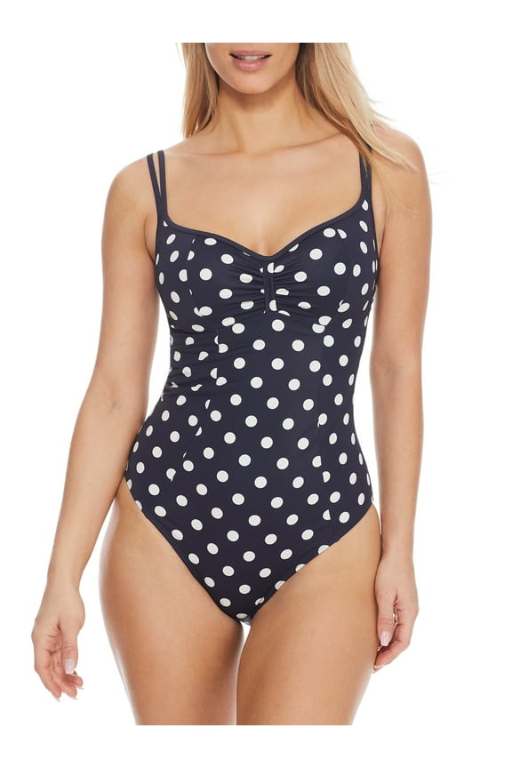 Anya Riva Spot Underwire One Piece Swimsuit