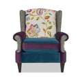 thumbnail image 1 of Anya Wingback Accent Arm Chair Multicolored Floral, 1 of 9