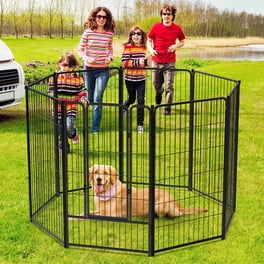 BestPet Portable Indoor/Outdoor Pet Playpen, 16 Metal Panels, 40 ...