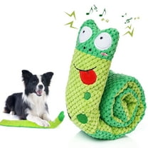 Anyask Small Medium Dog Squeak Toys for Aggressive Chewers,Frog