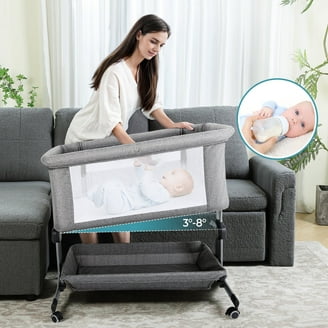 baby−G Baby Bassinet, HDJ Adjustable Baby Bassinet Bedside Sleeper