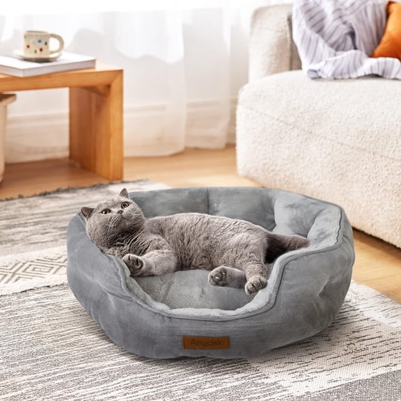 Mora Pets Self Warming Cat Bed for Indoor Cats Fluffy Self Heating Pet ... - Pet Beds For Cats With Heat