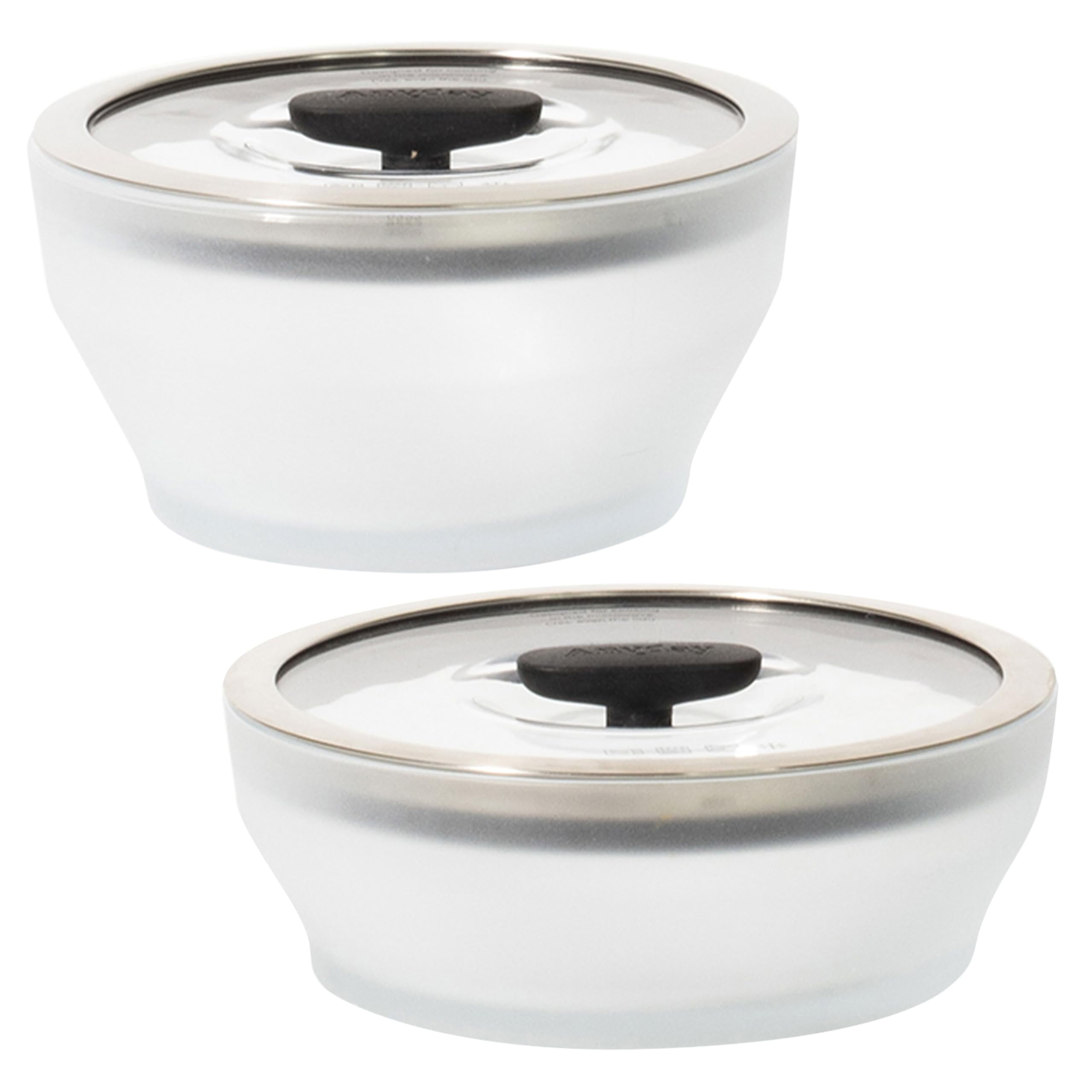 Anyday 4 Pc Microwave Cookware Glass Food Storage Set Glass Lids