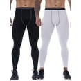 thumbnail image 1 of Anyfit Wear 2 Packs Men's Compression Pants Tights Leggings Sports Base Layer Running Athletic Workout Activewear, 1 of 9