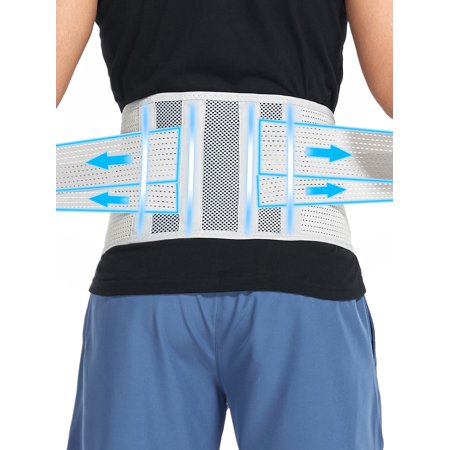 Anyfit Wear Back Braces for Lower Back Pain, Breathable Back Support Belt for Women & Men, Back Compression Pain Relief for Back Pain, Sciatica, Mesh Design with Dual Adjustable Straps
