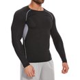 thumbnail image 1 of ANYFIT WEAR Men Athletic Cool Dry Fit T Shirts Long Sleeve Fitness Running Sports Muscle Gym Workout Patchwork Undershirt, 1 of 6