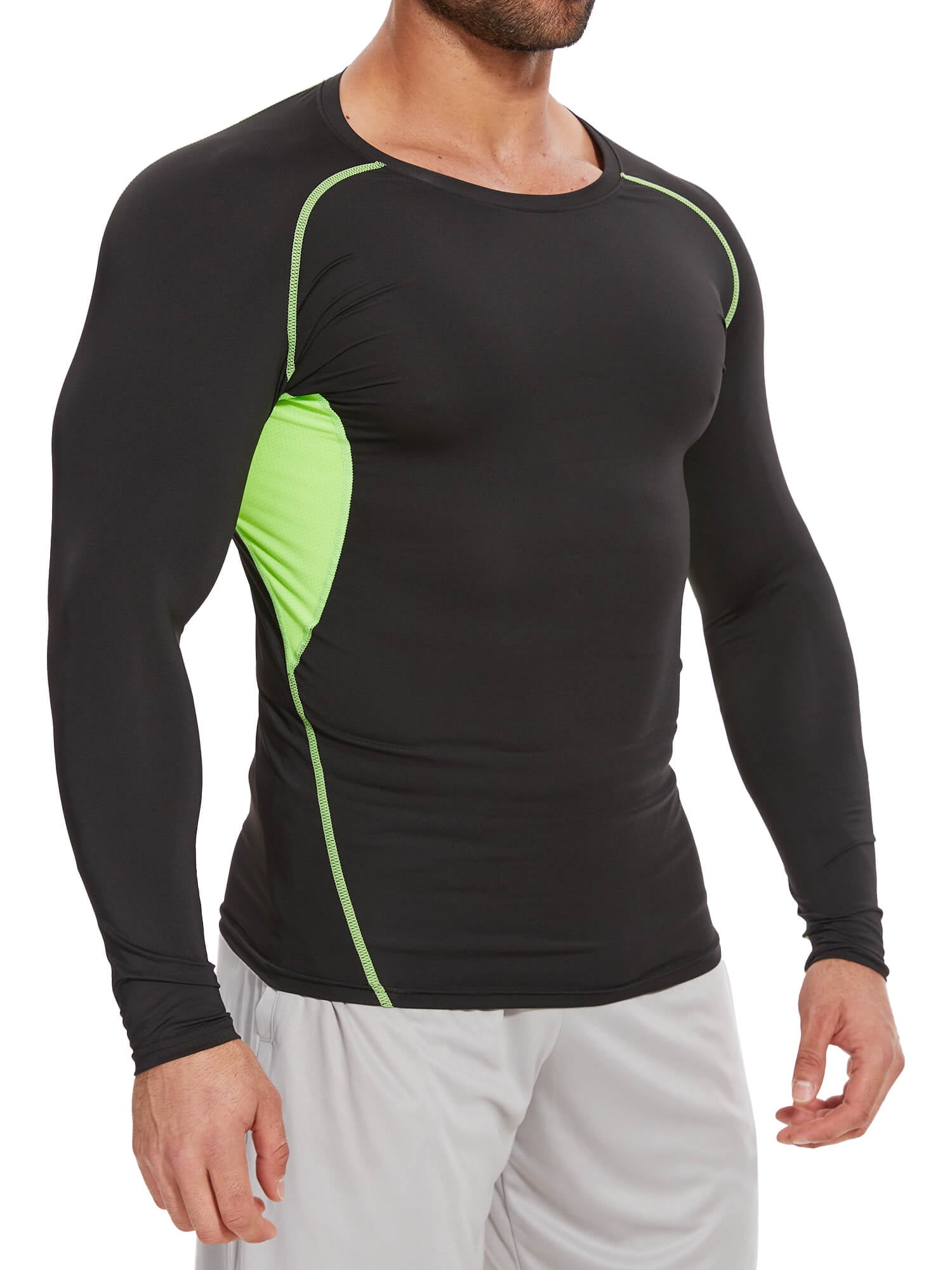 Anyfit Wear Men Athletic Cool Dry Fit T Shirts Long Sleeve Fitness