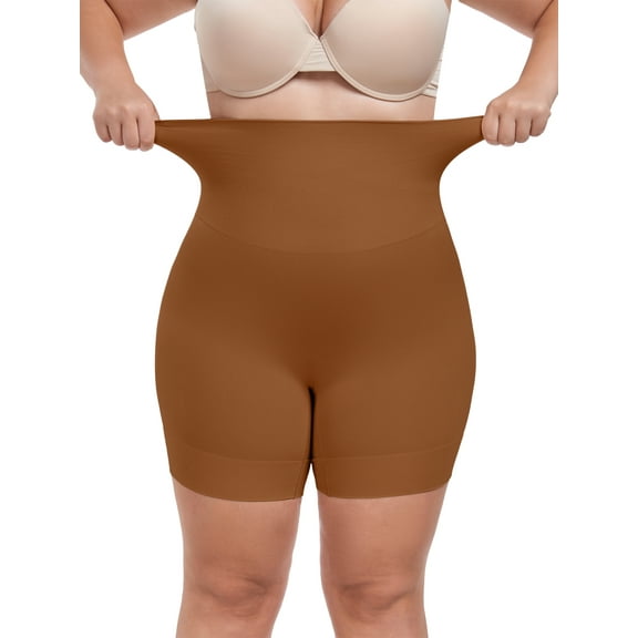 Anyfit Wear Plus Size High Waisted Body Shaper Shorts Shapewear for Women Tummy Control Thigh Slimming Panties