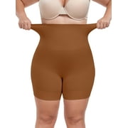 ANYFIT WEAR Plus Size High Waisted Body Shaper Shorts Shapewear for Women Tummy Control Thigh Slimming Panties