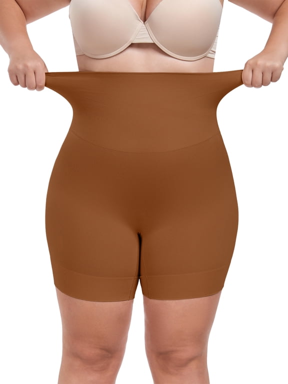 Plus Size High Waisted Body Shaper Shorts Shapewear for Women Tummy Control Thigh Slimming Panties