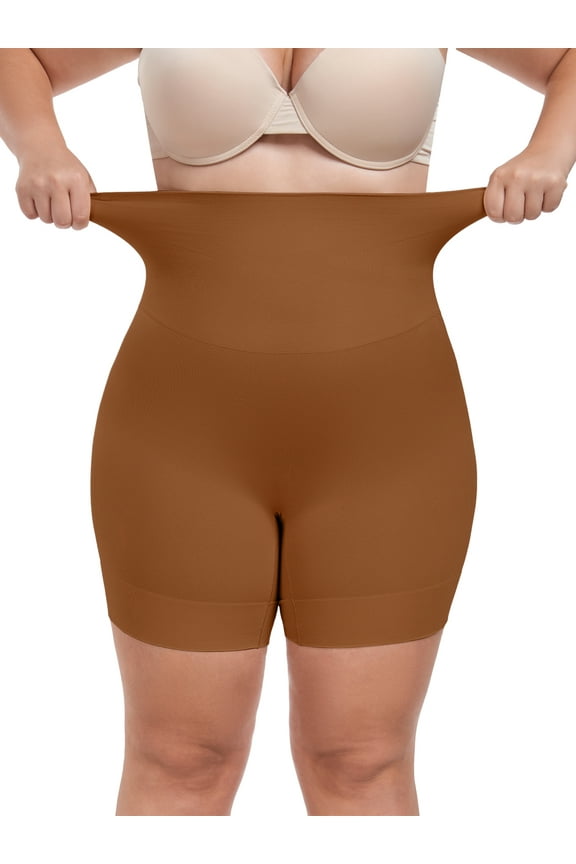 Plus Size High Waisted Body Shaper Shorts Shapewear for Women Tummy Control Thigh Slimming Panties