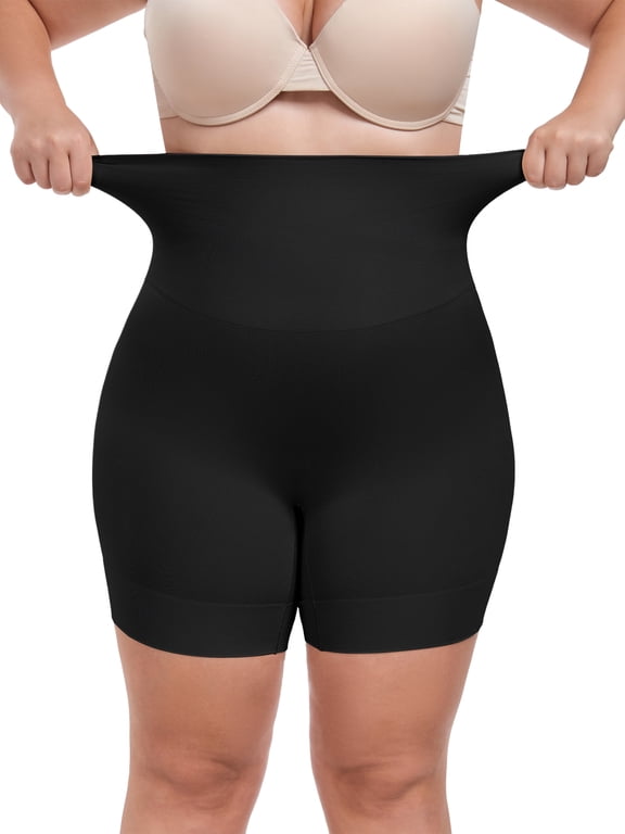 Plus Size High Waisted Body Shaper Shorts Shapewear for Women Tummy Control Thigh Slimming Panties