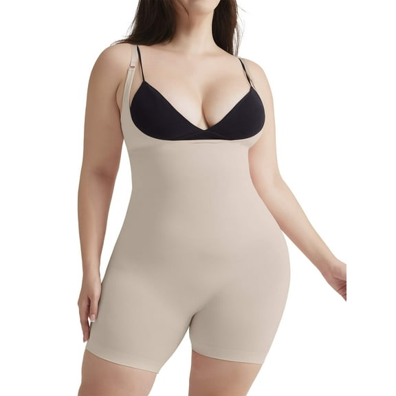 Anyfit Wear Plus Size Shapewear Slimming Bodysuit for Women Tummy Control Body Shaper