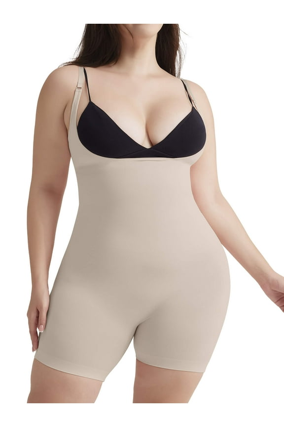 Plus Size Shapewear Slimming Bodysuit for Women Tummy Control Body Shaper