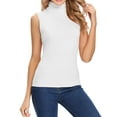 thumbnail image 1 of ANYFIT WEAR Womens Mock Turtleneck Tank Top Sleeveless SLim Fit Top Basic Solid Layer Shirt, 1 of 7