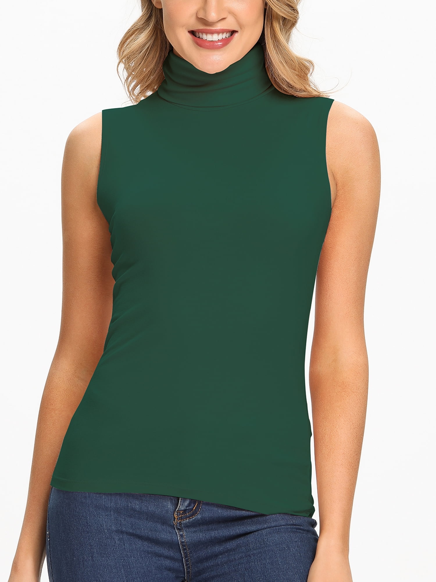 ladies mock turtleneck tops