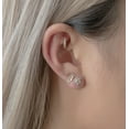 thumbnail image 1 of Anygolds 14K Real Solid Gold Feather Ear Piercing 18 Gauge - MBJ3114Y Yellow Gold, 1 of 6