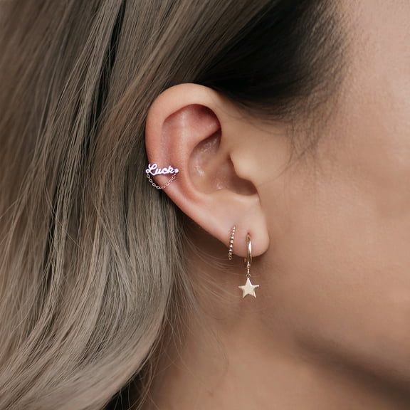 Anygolds 14K Real Solid Gold Hoop Earring - Gold Nose Lip Eyebrow Cartilage Daith Helix Tragu Conch Rook Snug Body Hoop Ear Piercing Jewelry 18 Gauge - MBJ4289Y 10 mm Yellow Gold