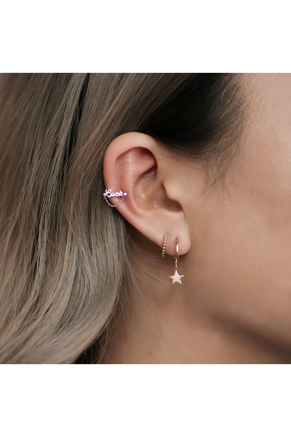 14K Real Solid Gold Hoop Earring - Gold Nose Lip Eyebrow Cartilage Daith Helix Tragu Conch Rook Snug Body Hoop Ear Piercing Jewelry 18 Gauge - MBJ4289Y 10 mm Yellow Gold