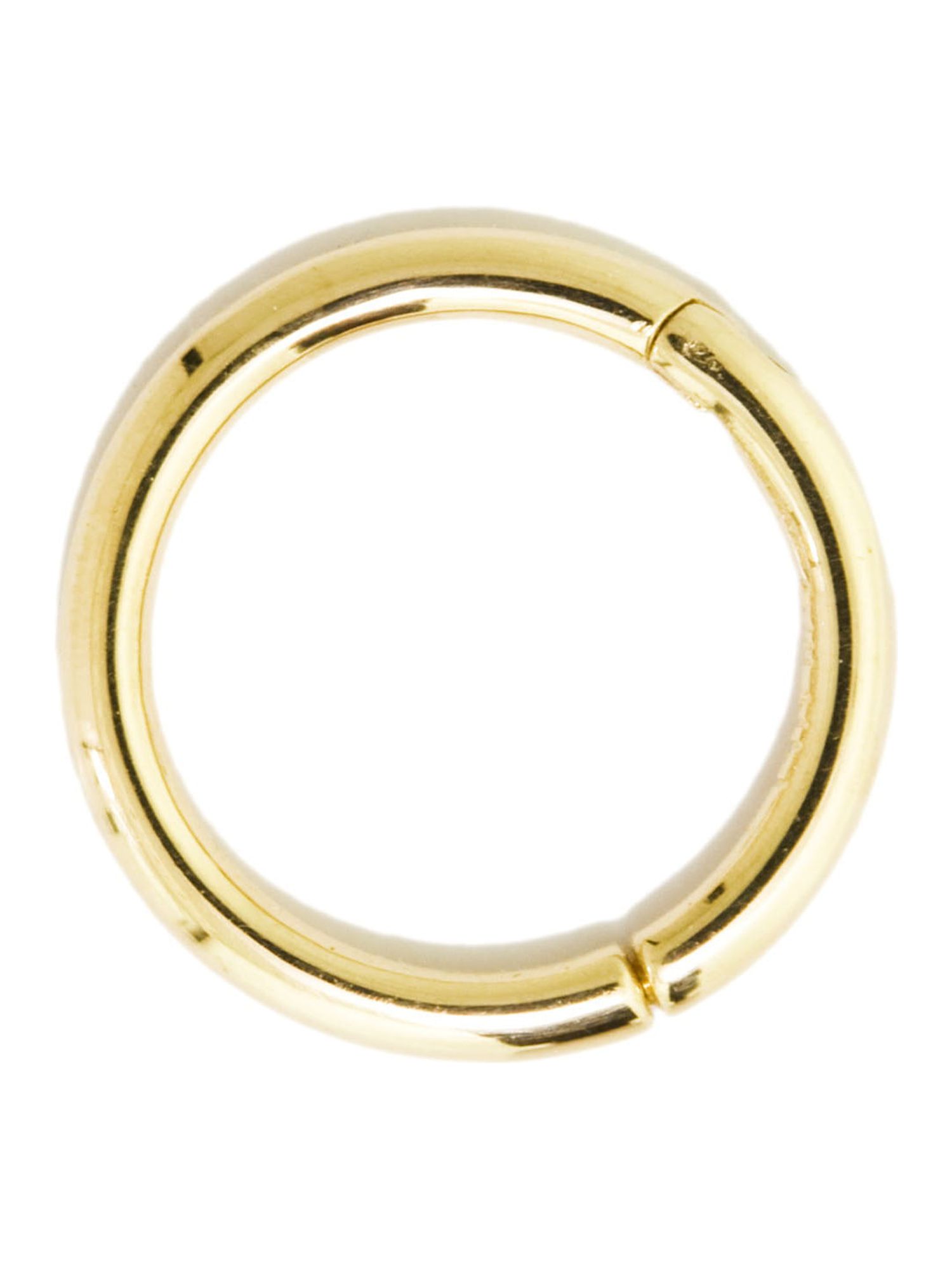14K Solid Gold Daith Earring Hoop, CZ Hinged Daith Ring, Daith