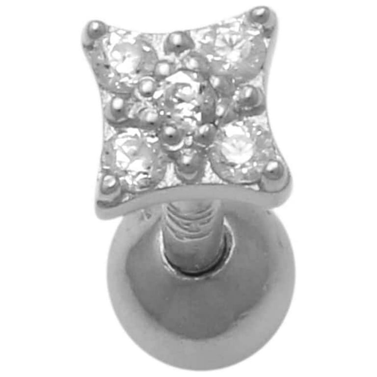 14K Gold 18 Gauge CZ Stars Screwback Cartilage Body Jewelry 14K Gold 18 Gauge CZ Stars Screwback Cartilage Body Jewelry