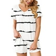 thumbnail image 1 of Anygrew Summer Pajama Sets For Womens Shorts Soft Pj Set 2 Piece Sleepwear With Pockets, 1 of 7