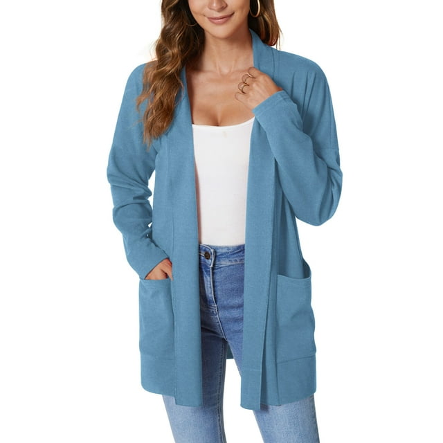 Urban Coco Calvin Klein Washed French Terry Open Front Cardigan