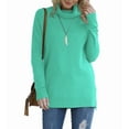 thumbnail image 1 of Anygrew Women Pullover Sweater Long Sleeve Casual Sweaters for Women Turtleneck Knit Jumper, 1 of 6