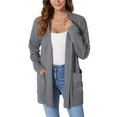 thumbnail image 1 of Anygrew Women's Cardigan Open Cardigan Sweater for Women Soft Lightweight Casual Classic with Pockets S-XXL, 1 of 7