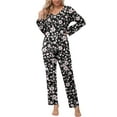 thumbnail image 1 of Anygrew Women's Pajamas Set Long Sleeve Shirts and Long Pants 2 Piece Pjs Sleepwear with Pockets, 1 of 7