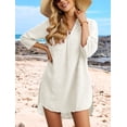 thumbnail image 1 of Anygrew Women's Swimsuit Coverups Bikini Coverup Beachwear Women Beach Dress Flower Motif, 1 of 8