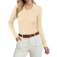 thumbnail image 1 of Anygrew Lightweight Sweaters For Women Soft Knitted Pullover Blouse S-2XL, 1 of 5