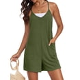 thumbnail image 1 of Anygrew Women's Rompers Jumpsuits Summer Casual Loose Overalls with Pockets Vacation Beach Outfits Shorts Jumpers Soft Fashion Clothes, 1 of 6