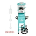 thumbnail image 1 of Anykoon 10 Oz Popcorn Machine with Cart ,Wheels & Stainless Steel Kettle Popcorn Maker Measuring 3 plastic spoon for Home, Theater, Party, Cyan, 1 of 5